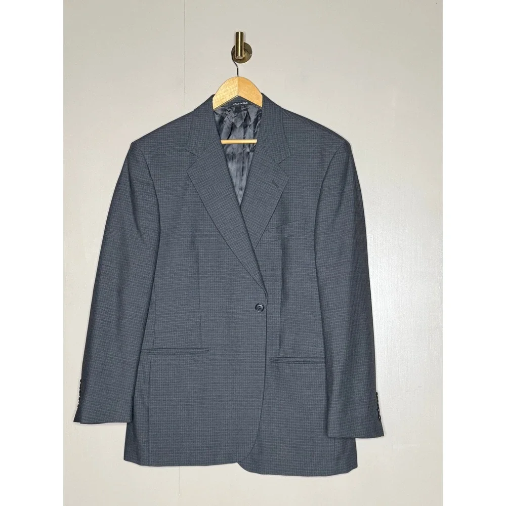 Super 110s Wool Missoni Example Made Italy Gray Sport Coat Blazer 42R